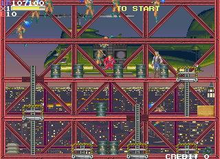 エレベーターアクションR-ゲーム画面