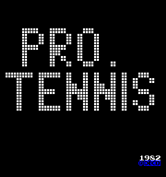 プロテニス(AC)-タイトル画面