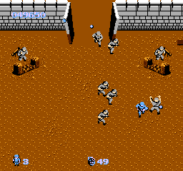 戦場の狼(FC)-ゲーム画面